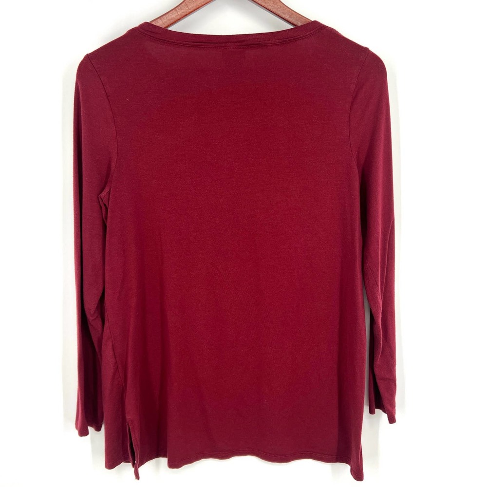 Chico's Size 0 or S Small Soft Long Sleeve Blouse Shirt Top Fall Winter Cozy - Picture 5 of 5